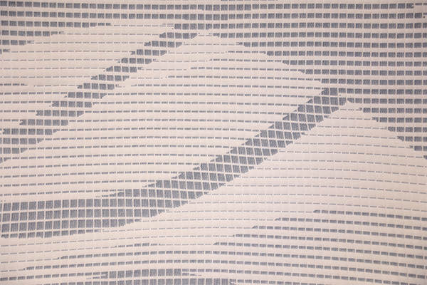 藍色線條針織空氣層