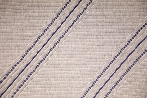 簡約藍色條紋針織空氣層